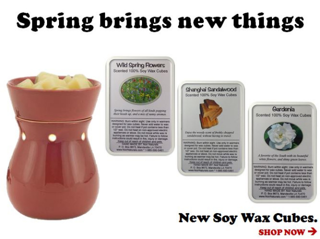 Spring Brings New Soy Wax Cubes!